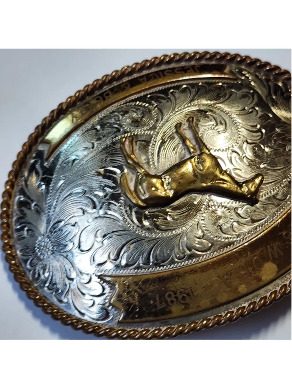 Vintage Western Belt Buckle 